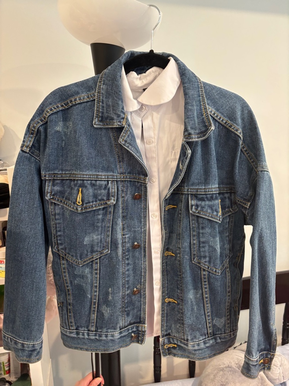 Classic Blue Denim Jacket - Casual Trucker Style